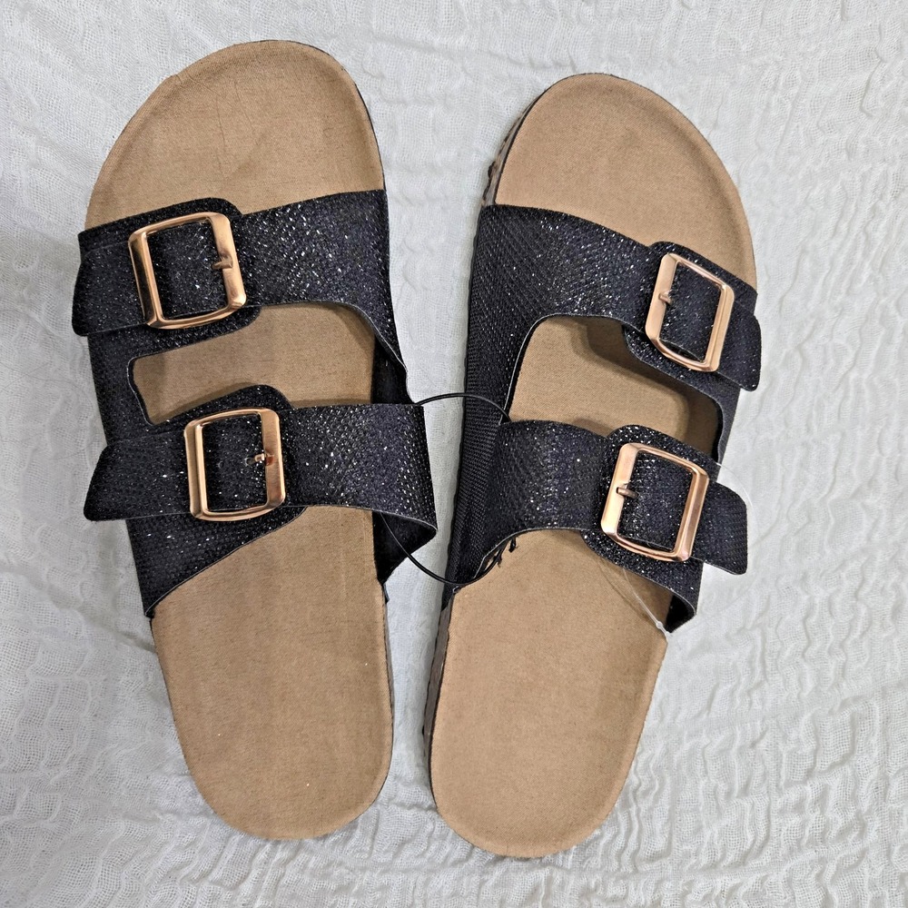 Women's Casual Buckle Straps Sandals Flip Flop Foot bed Beach‎ Summer Vacation 7